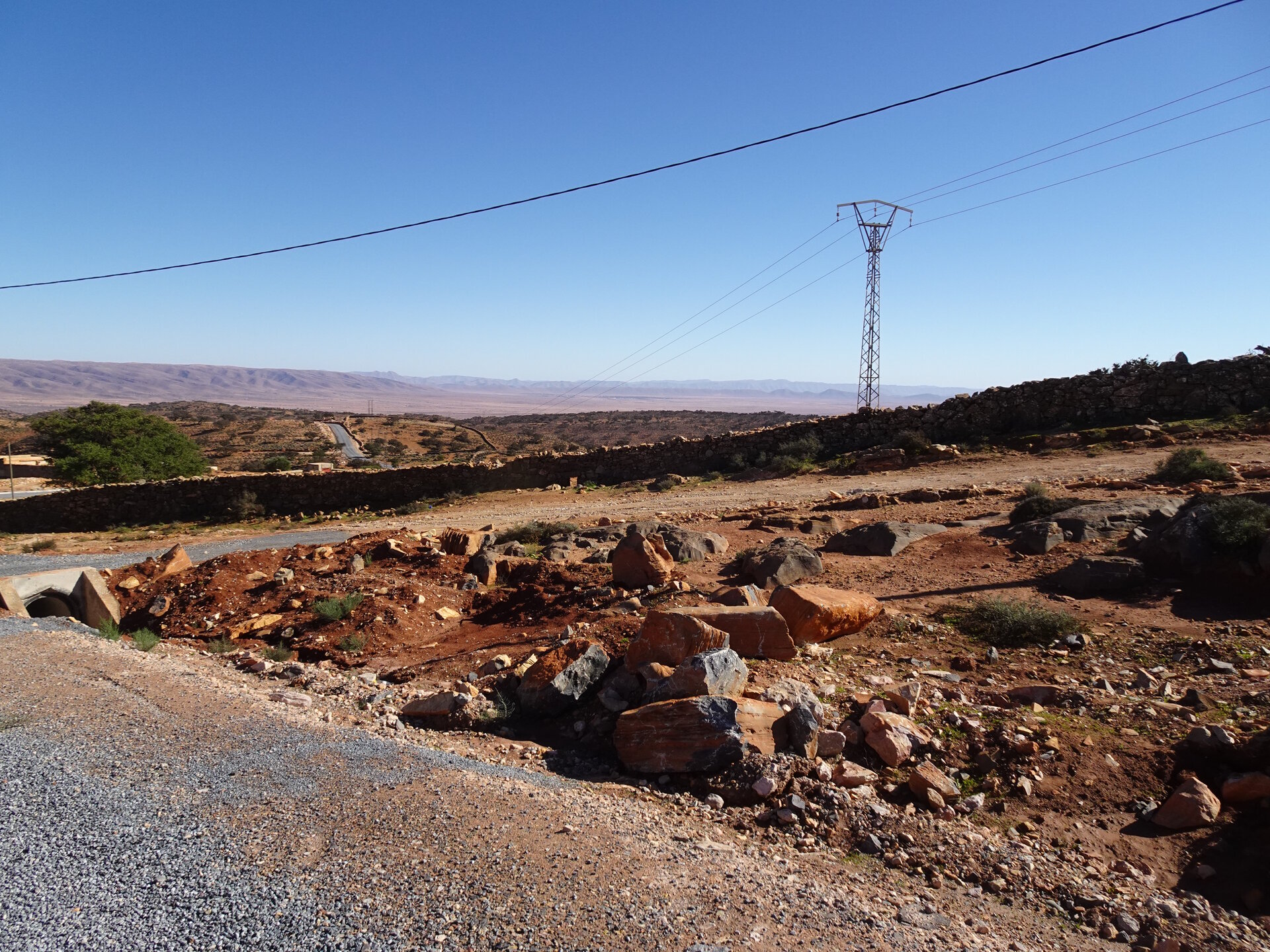 View across a valley
