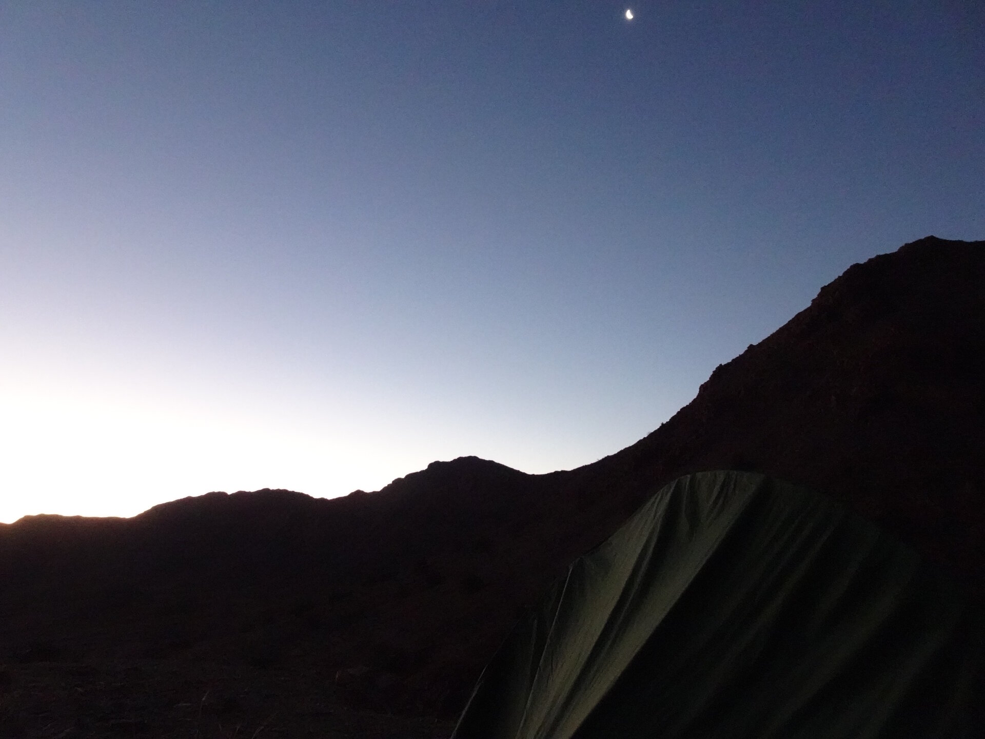 Tent with the night sky