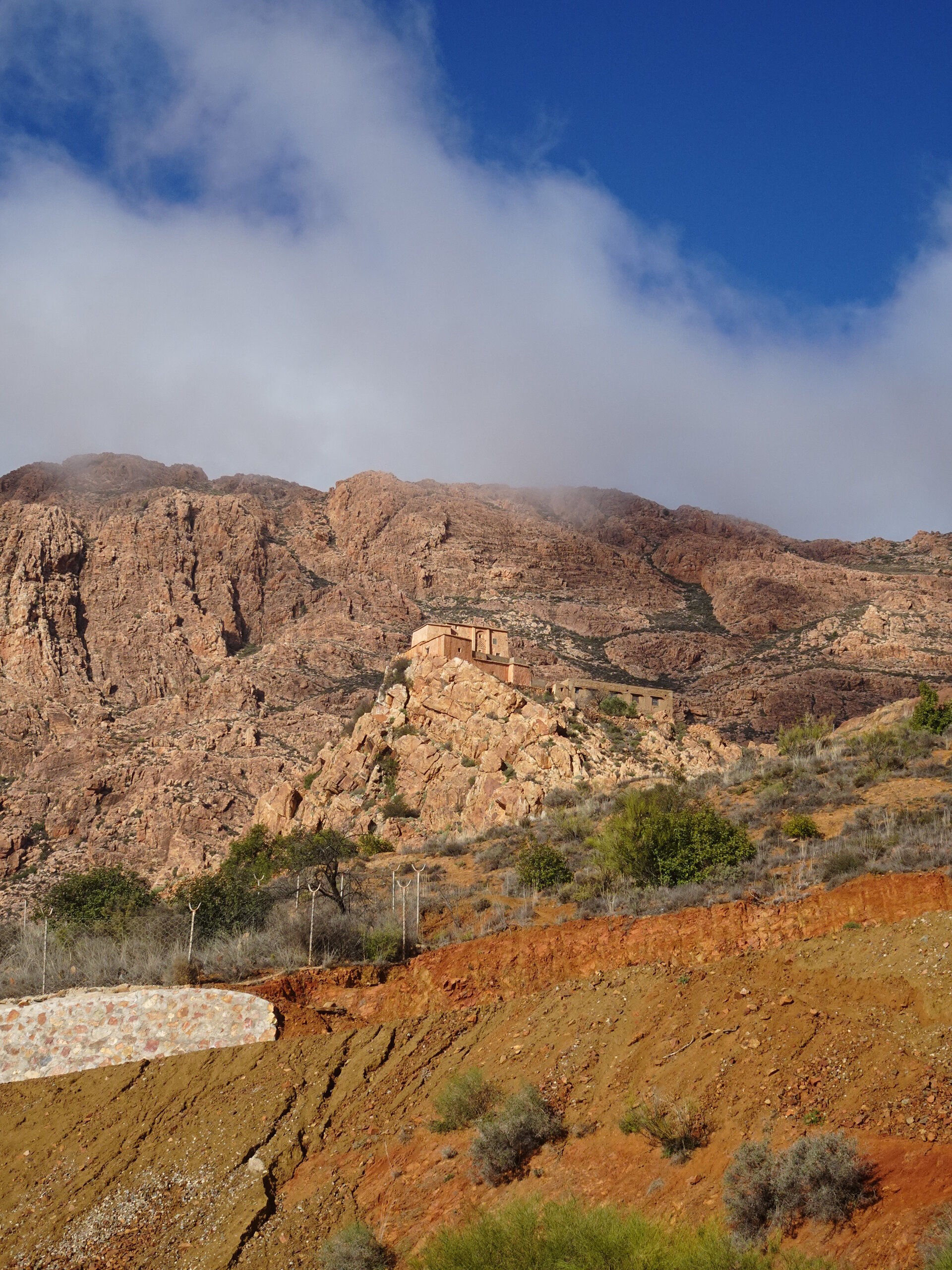 Building on out cropping