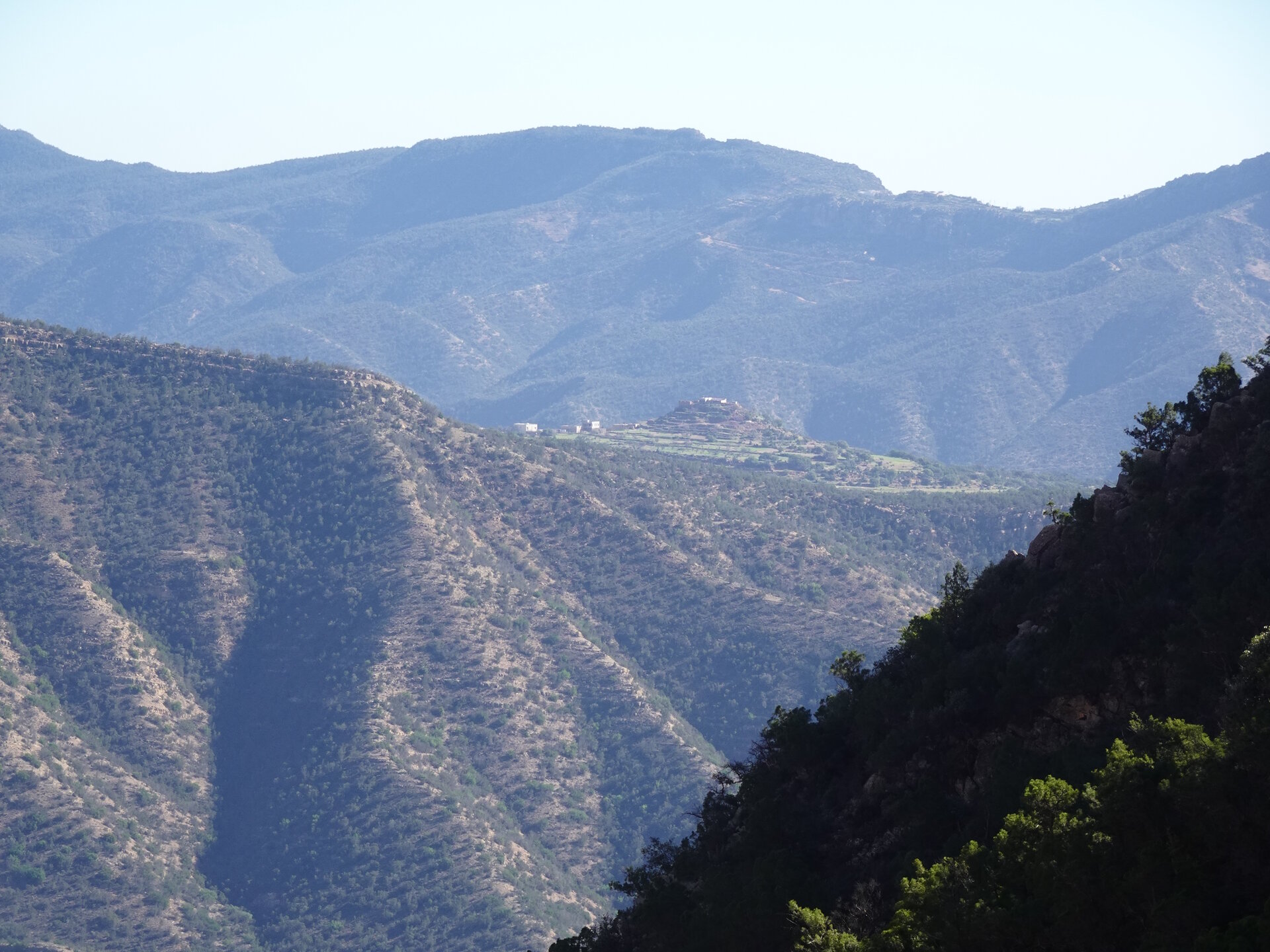 House on mountain side